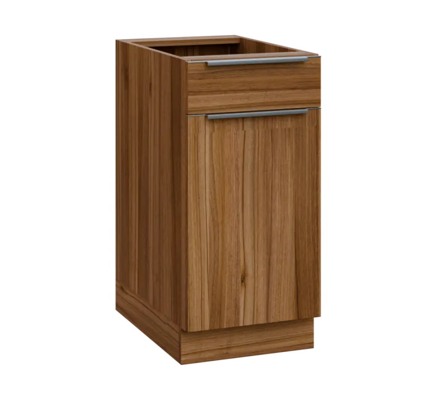 SIS - 4DZ spodní skříňka, 1-dveřová, 1-zásuvková, pravá, 870x400x600, ořech světlý